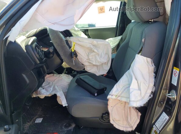5TFSZ5AN3KX171681 2019 TOYOTA TACOMA Gray წინა სალონის ხედი
