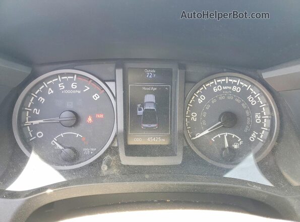 5TFSZ5AN5HX099357 2017 TOYOTA TACOMA Silver Widok zestawu wskaźników