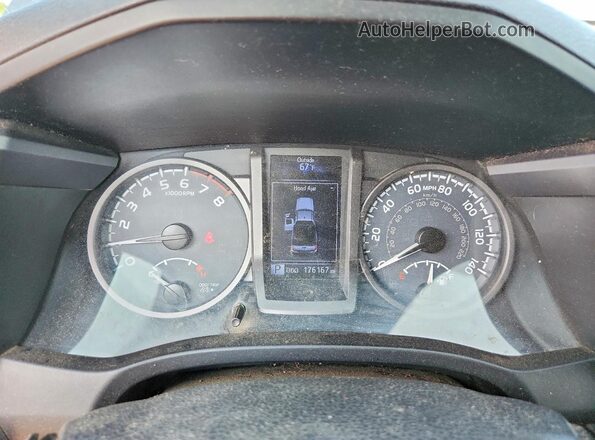 5TFSZ5AN6GX044107 2016 TOYOTA TACOMA Gray Вид щитка приладів