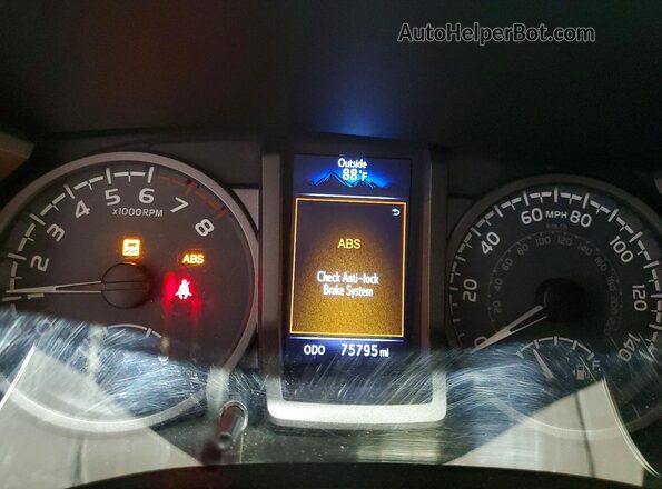 5TFSZ5AN7HX078560 2017 TOYOTA TACOMA Серебряный Вид щитка приборов