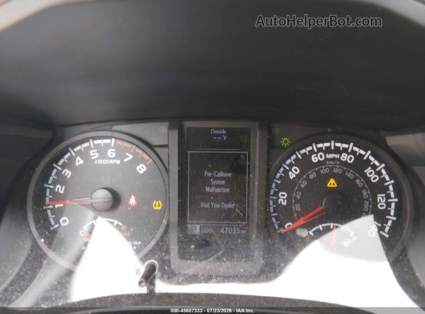 5TFSZ5AN7KX201488 2019 TOYOTA TACOMA Gray Widok tylnych siedzeń