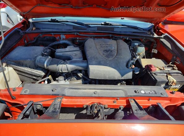 5TFSZ5AN8GX001081 2016 TOYOTA TACOMA Orange Vista interior trasera