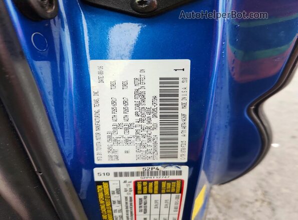 5TFSZ5ANXHX047514 2017 TOYOTA TACOMA Blue Engine compartment view