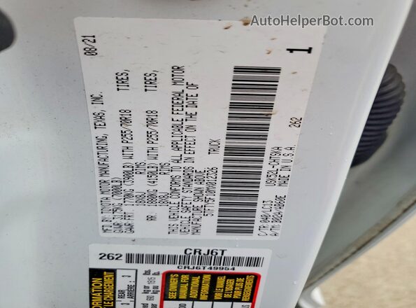 5TFTY5F10MX012326 2021 TOYOTA TUNDRA White Vista del compartimento del motor