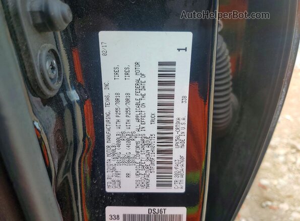 5TFUM5F11HX071715 2017 TOYOTA TUNDRA Black ძრავის განყოფილების ხედი