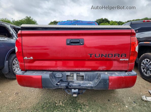 5TFUW5F13KX807734 2019 TOYOTA TUNDRA Red Rear view