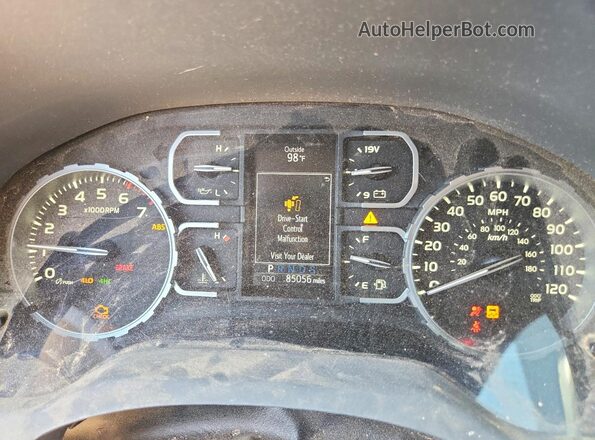 5TFUW5F13KX807734 2019 TOYOTA TUNDRA Red Instrument cluster view