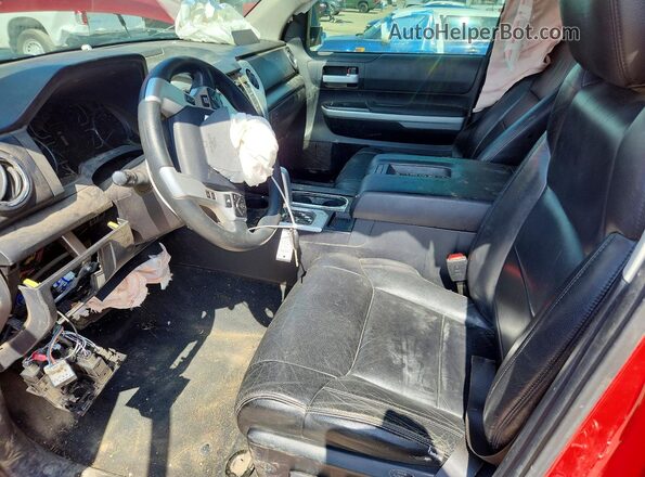 5TFUW5F13KX807734 2019 TOYOTA TUNDRA Red Front interior view