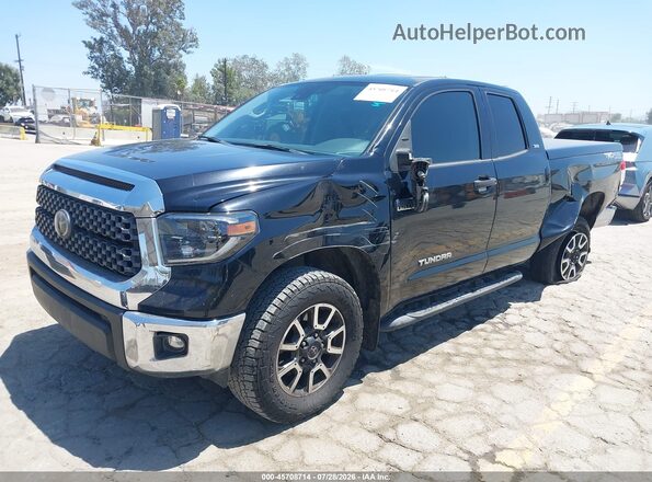 5TFUY5F18LX896566 2020 TOYOTA TUNDRA Black Vista tres cuartos delantera izquierda