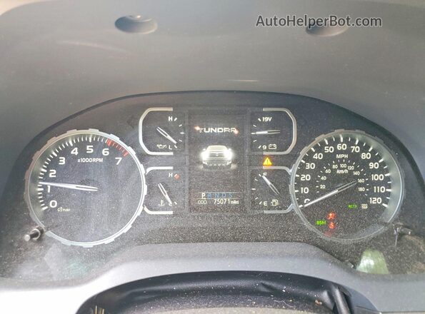 5TFUY5F19MX045801 2021 TOYOTA TUNDRA Silver Vista del cuadro de instrumentos
