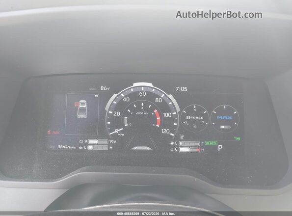 5TFVC5DB1NX008595 2022 TOYOTA TUNDRA HYBRID Black Widok tylnych siedzeń