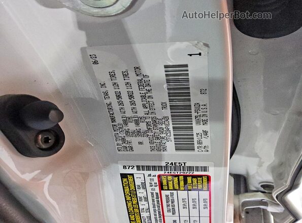 5TFVC5DB4PX033428 2023 TOYOTA TUNDRA White Вид підкапотного простору