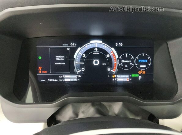 5TFVC5DB4PX033428 2023 TOYOTA TUNDRA White Вид щитка приладів