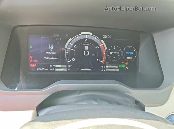 5TFVC5DB4RX040477 2024 TOYOTA TUNDRA Red Вид щитка приладів