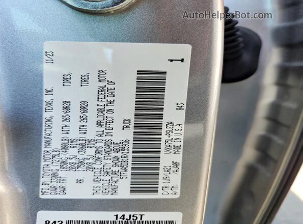 5TFWA5DB1RX155936 2024 TOYOTA TUNDRA Silver Вид підкапотного простору