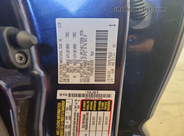 5TFWA5DB2TX363492 2026 TOYOTA TUNDRA Blue Շարժիչի բաժամունքի տեսք