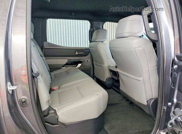 5TFWA5DB3SX309648 2025 TOYOTA TUNDRA Gray უკანა სალონის ხედი