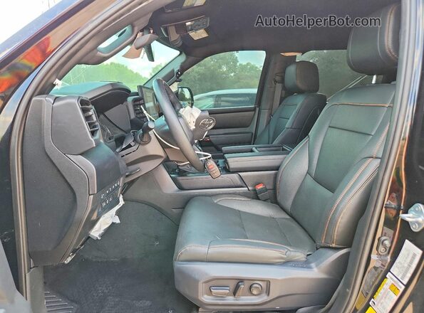 5TFWA5DBXSX256480 2025 TOYOTA TUNDRA Black წინა სალონის ხედი