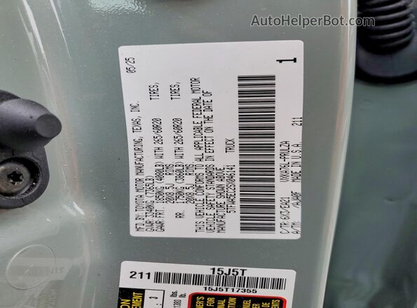 5TFWA5EC2SX046141 2025 TOYOTA TUNDRA Green Շարժիչի բաժամունքի տեսք