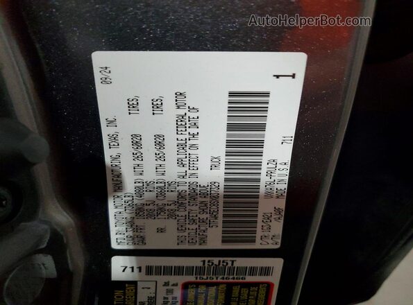 5TFWA5EC8SX037329 2025 TOYOTA TUNDRA Серый Вид подкапотного пространства