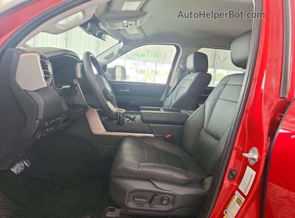 5TFWC5DB1RX065860 2024 TOYOTA TUNDRA Red Vista interior delantera