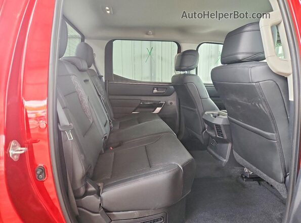 5TFWC5DB1RX065860 2024 TOYOTA TUNDRA Red Vista de los asientos traseros