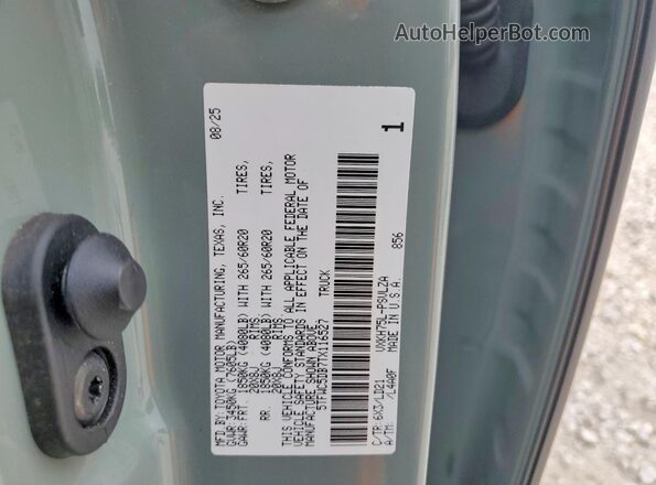 5TFWC5DB7TX116527 2026 TOYOTA TUNDRA Green Вид наклейки з VIN-кодом