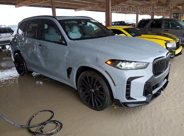 5UX13EU02R9U24290 2024 BMW X5 Gray Front right