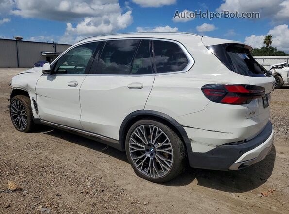 5UX13EU04R9W11580 2024 BMW X5 White Հետևի ձախ