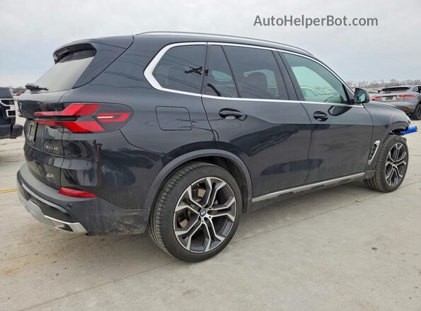 5UX13EU08R9U13987 2024 BMW X5 Black Հետևի աջ