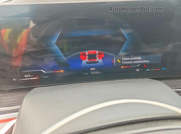5UX13EU09T9313274 2026 BMW X5 Silver Widok zestawu wskaźników