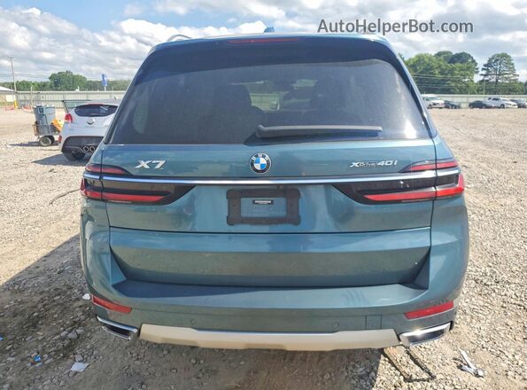 5UX23EM01P9R09411 2023 BMW X7 Blue Widok z tyłu