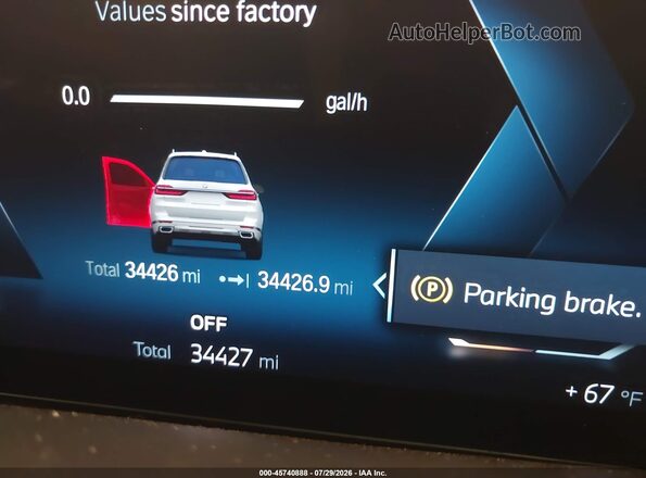 5UX23EM03P9R65527 2023 BMW X7 Белый Вид задних сидений