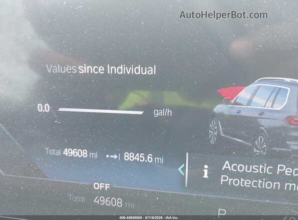 5UX23EM07P9P43931 2023 BMW X7 Серый Вид задних сидений
