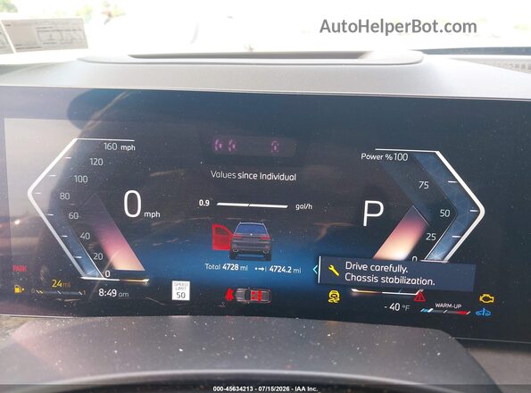 5UX23EM07T9260336 2026 BMW X7 Gray Widok tylnych siedzeń