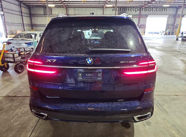 5UX23EM09S9008392 2025 BMW X7 Blue Հետևի տեսք