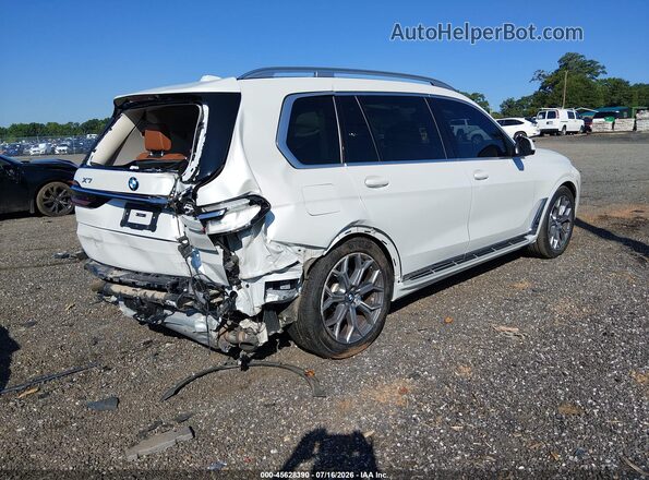 5UX23EM0XR9V51115 2024 BMW X7 White Задня права чверть