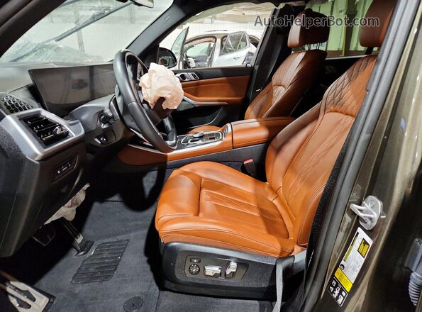 5UX23EU01R9S38938 2024 BMW X5 Green Front interior view