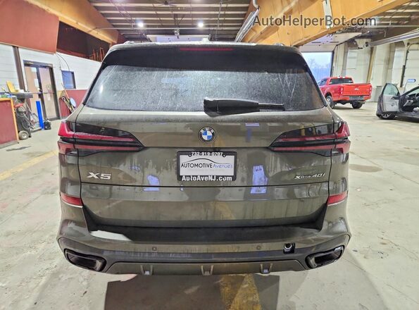 5UX23EU01R9S38938 2024 BMW X5 Green Rear view