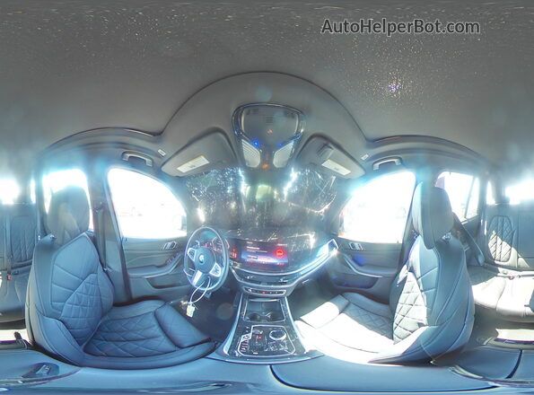 5UX23EU01R9V38057 2024 BMW X5 Black Vista interior de 360 grados