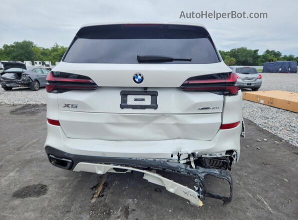 5UX23EU01T9069351 2026 BMW X5 White Widok z tyłu