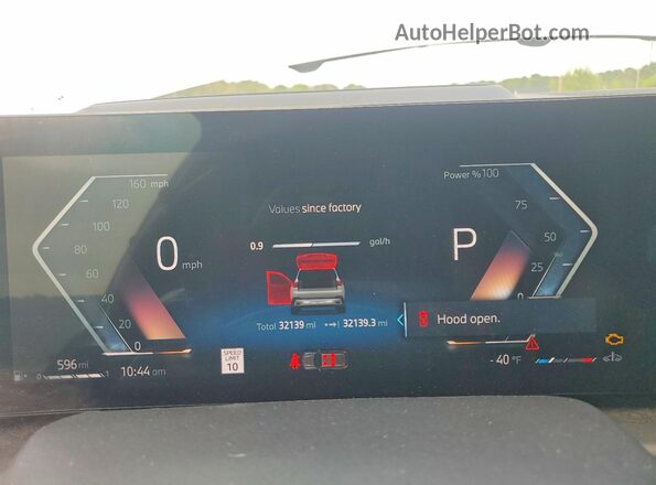 5UX23EU05R9S66337 2024 BMW X5 White Instrument cluster view