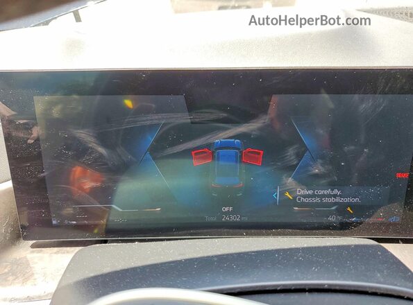 5UX23EU05S9X88827 2025 BMW X5 Blue Vista del cuadro de instrumentos