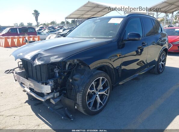 5UX23EU08R9T72510 2024 BMW X5 Black წინა მარცხენა ხედი სამი მეოთხედიდან