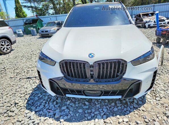 5UX23EU09R9V22883 2024 BMW X5 White Front view