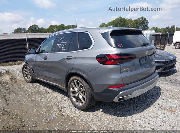 5UX23EU0XS9X73322 2025 BMW X5 Gray Trasero izquierdo