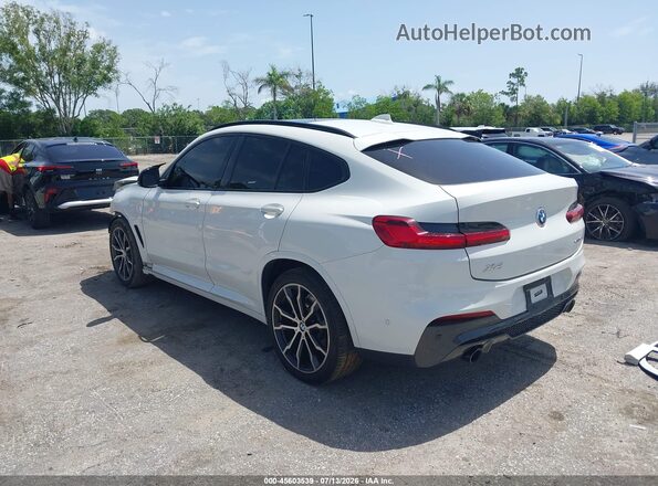 5UX2V1C00M9E90762 2021 BMW X4 White Tył lewy