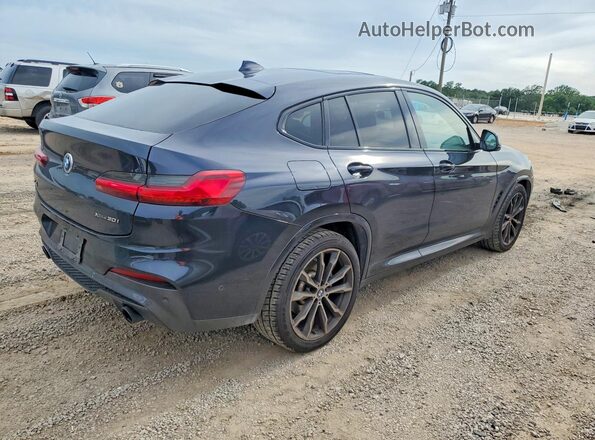 5UX2V1C01M9E46284 2021 BMW X4 Blue Հետևի աջ