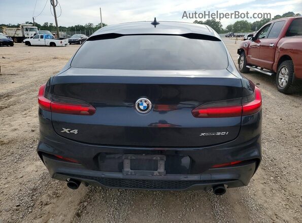 5UX2V1C01M9E46284 2021 BMW X4 Blue Հետևի տեսք