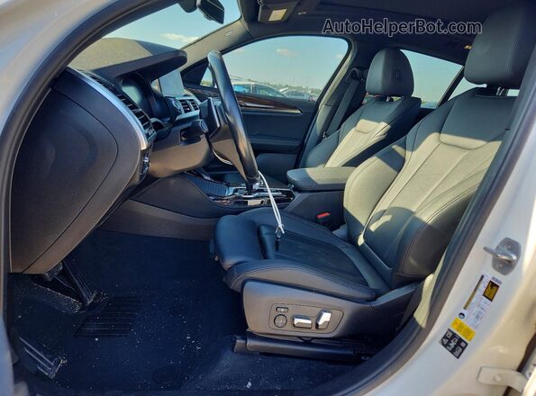 5UX2V1C05L9C53005 2020 BMW X4 White Widok wnętrza z przodu